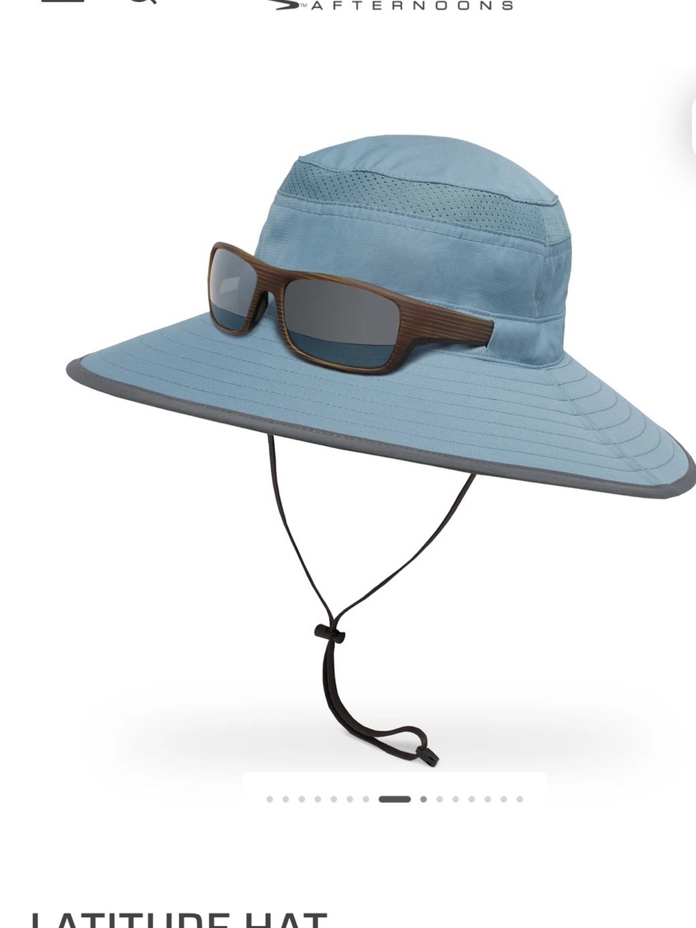 Light Gray Men or Women’s Sun Hat with Chin Strap UPF 50+